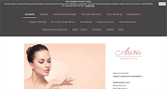 Desktop Screenshot of kosmetiksalon-aura.de